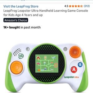 LeapFrog Leapster Ultra Handheld Learning Game Console